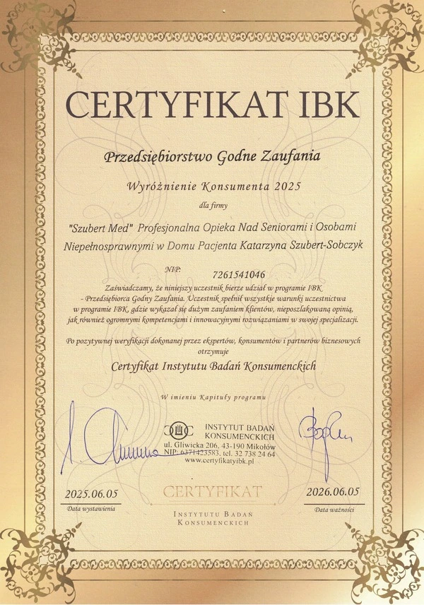 Certyfikat IBK