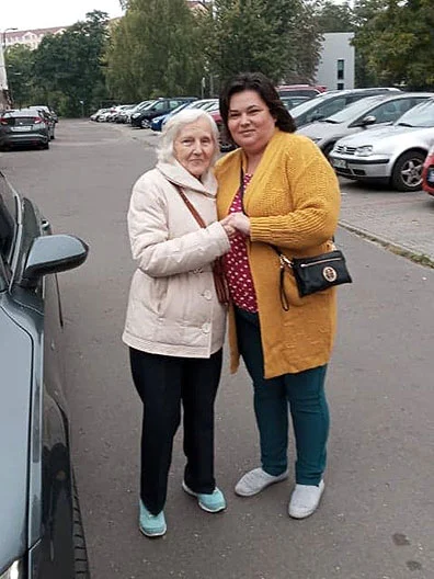 Miły spacer z podopieczną