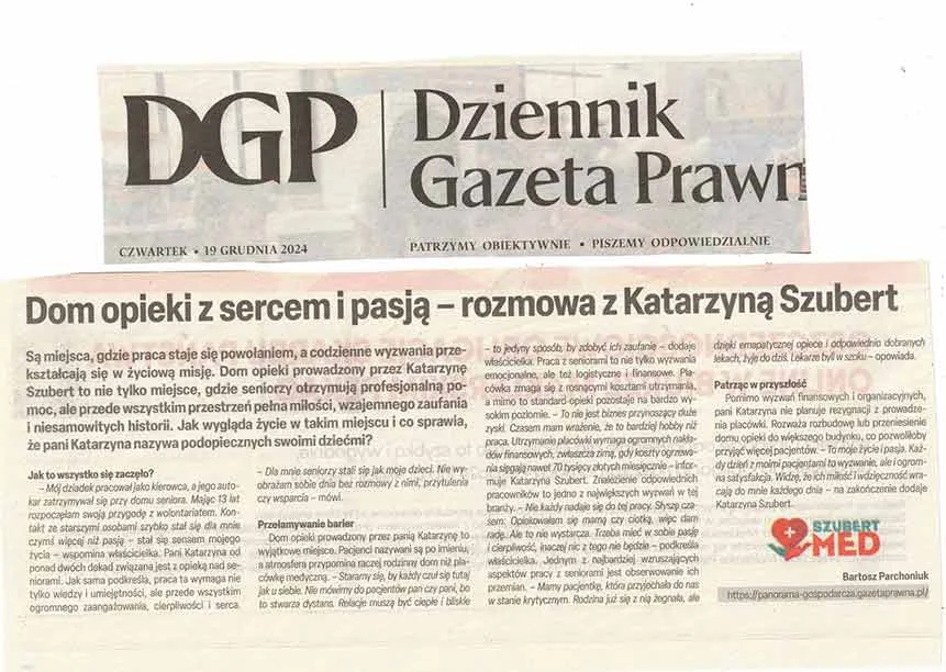 Wywiad dla Dziennika Gazety Prawnej