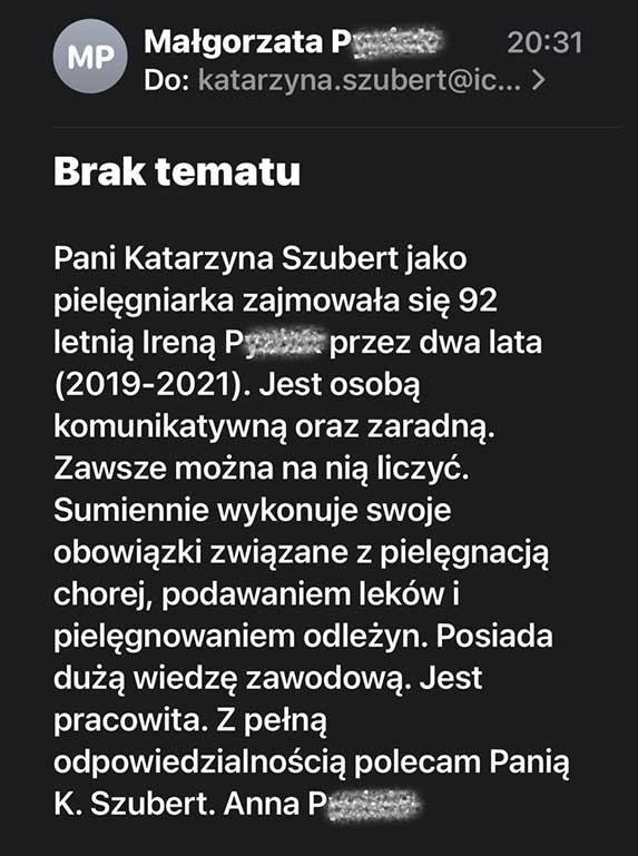 Dwuletnia domowa opieka nad seniorką w Łodzi